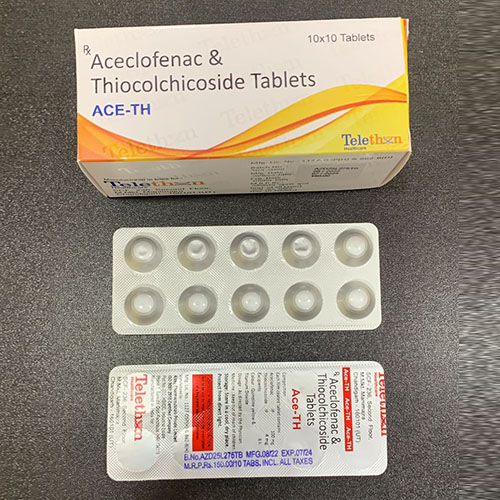 ACE TH Aceclofenac Thiocolchicoside Tablets Telethon Healthcare