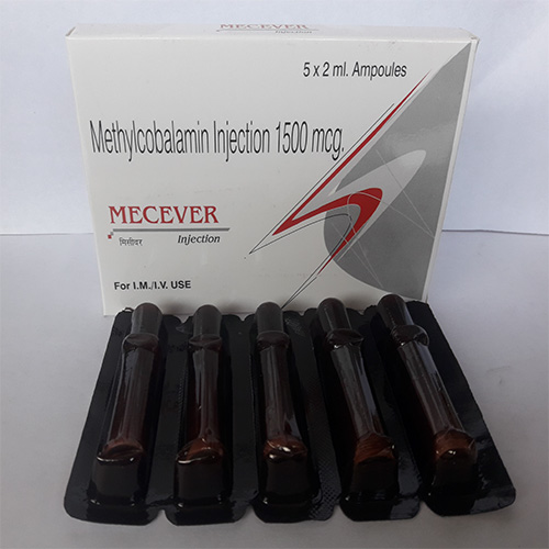 Product Name: MECEVER , Compositions of MECEVER  are Methylcobalamin Injection 1500 mcg.  - Everwell Pharma Private Limited