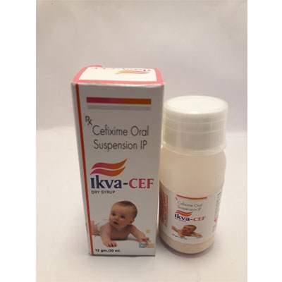 Product Name: Ikva CEF, Compositions of Ikva CEF are Cefixime Oral Suspension IP - Ikvans Pharma