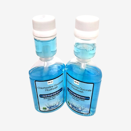 Product Name: INSTAFRESH, Compositions of INSTAFRESH are Chlorhexidine Gluconate Mouthwash - Insta Care Lifesciences