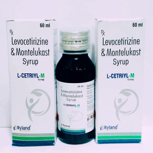 Product Name: L Cetriyl M, Compositions of L Cetriyl M are Levocetirizine & Montelikast Syrup  - Ryland Health Care