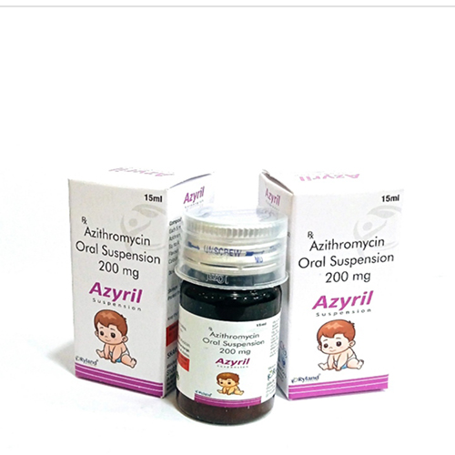 Product Name:  Azyril, Compositions of  Azyril are Azithromycin Oral Suspension 200mg - Ryland Health Care