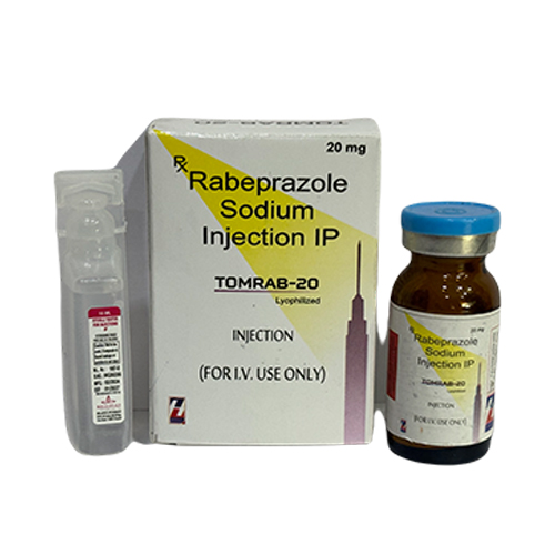 Product Name: TOMRAB 20, Compositions of TOMRAB 20 are Rabeprazole Sodium Injection IP - Zerdia Healthcare Private Limited