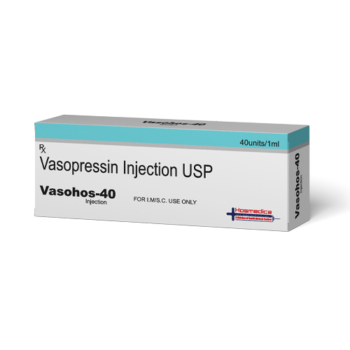 Product Name: VASOHOS 40, Compositions of VASOHOS 40 are Vasopressin Injection USP - Health Biotech Limited