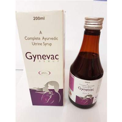 Product Name: GYNEVAC SYRUP, Compositions of GYNEVAC SYRUP are A Complete Ayurvedic Utrine Syrup - Cubic Lifesciences Private Limited