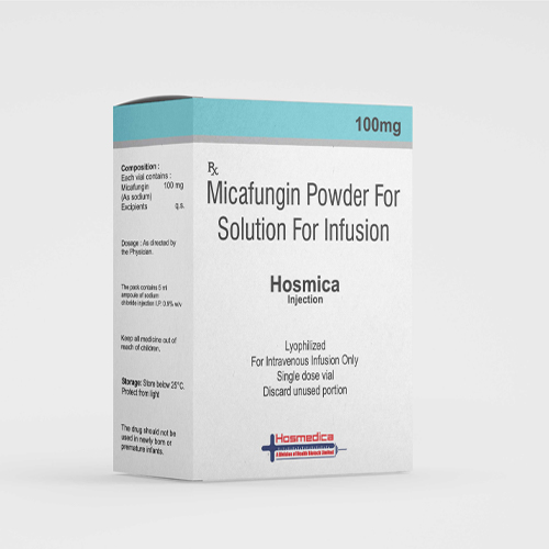 Product Name: HOSMICA, Compositions of HOSMICA are Micafungin Powder For Solution For Infusion - Health Biotech Limited