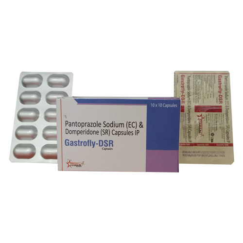 Product Name: GASTROFLY DSR, Compositions of GASTROFLY DSR are Pantoprazole Sodium (EC) & Domperidone (SR) Capsules IP - Access Life Science