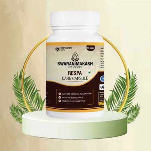 Product Name: Respa Care Capsule, Compositions of An Ayurvedic Proprietary Medicine are An Ayurvedic Proprietary Medicine - Swarnimakash Lifesciences Pvt Ltd