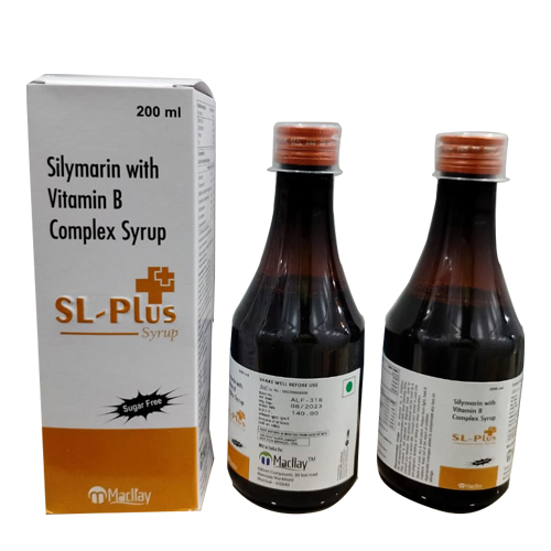 Product Name: SL PLUS, Compositions of SL PLUS are Silymarin with Vitamin B Complex Syrup - Access Life Science