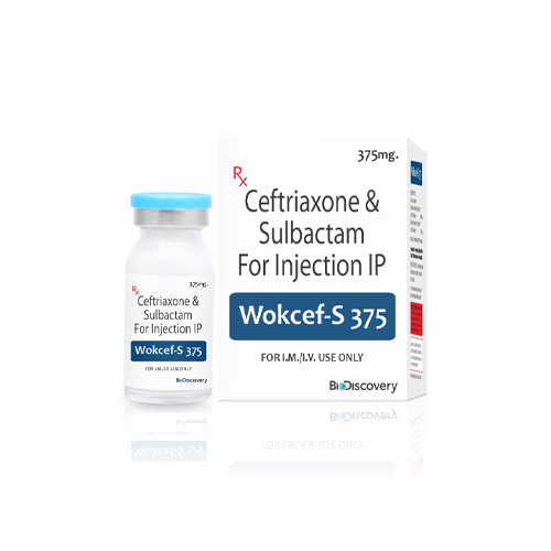 Product Name: Wokcef S , Compositions of Wokcef S  are Ceftriaxone & Sulbactam For Injection IP - Biodiscovery Lifesciences Private Limited