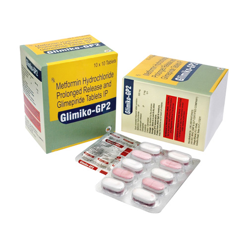 Product Name: Glimiko GP2, Compositions of Metformin Hydrochloride Prolonged Release and Glimepiride Tablets IP are Metformin Hydrochloride Prolonged Release and Glimepiride Tablets IP - MK Healthcare