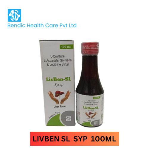 Product Name: LivBen SL, Compositions of L-Ornithine L-Aspartate, Silymarin & Lecithine Syrup are L-Ornithine L-Aspartate, Silymarin & Lecithine Syrup - Bendic Healthcare Private Limited