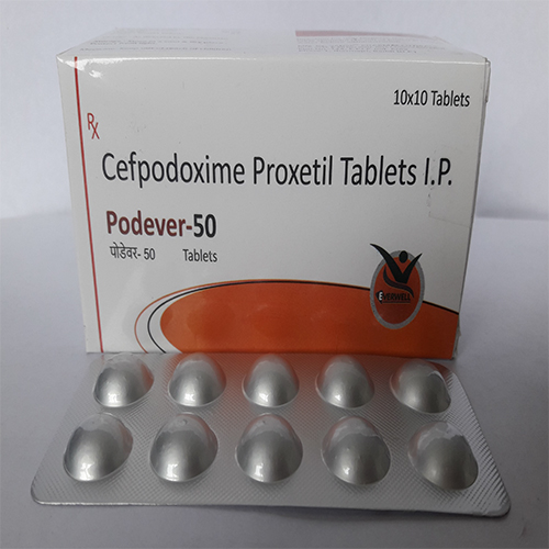 Product Name: Podever 50 , Compositions of Podever 50  are Cefpodoxime Proxetil Tablets I.P.  - Orange Biotech Private Limited