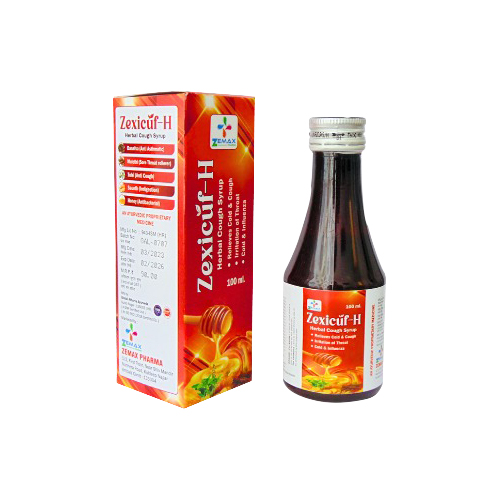 Product Name: Zexicuf H, Compositions of Zexicuf H are Herbal Cough Syrup  - Zemax Pharma