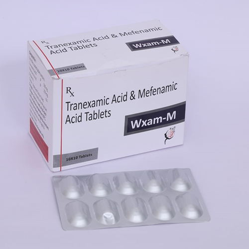 Product Name: WXAM  M, Compositions of WXAM  M are Tranexamic Acid & Mefenamic Acid Tablets - Biomax Biotechnics Pvt. Ltd