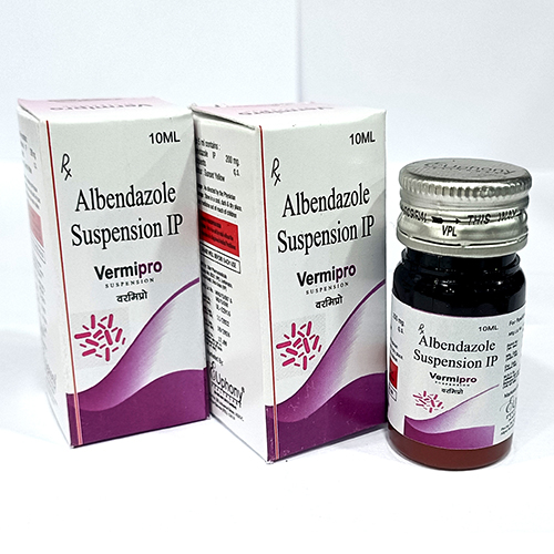 Product Name: Vermipro, Compositions of Vermipro are Albendazole Suspension IP - Euphony Healthcare