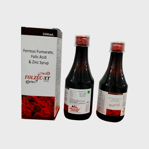 Product Name: FOLZEC XT, Compositions of Ferrous Fumarate, Folic Acid & Zinc Syrup are Ferrous Fumarate, Folic Acid & Zinc Syrup - Access Life Science