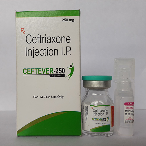 Product Name: CEFTEVER 250 , Compositions of CEFTEVER 250  are Ceftriaxone Injection I.P - Everwell Pharma Private Limited