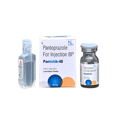 Product Name: Pantohik 40, Compositions of Pantohik 40 are Pantoprazole For Injection BP - Hikona Lifesciences