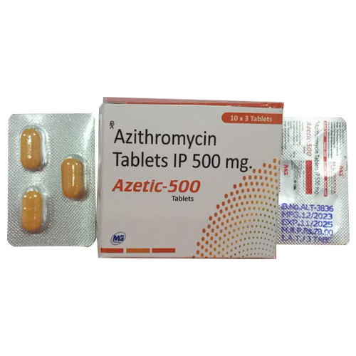 Product Name: AZETIC 500, Compositions of Azithromycin Tablets IP 500mg are Azithromycin Tablets IP 500mg - Access Life Science