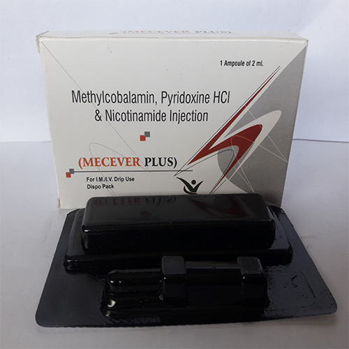 Product Name: MECEVER PLUS, Compositions of MECEVER PLUS are Methylcobalamin, Pyridoxine HCI & Nicotinamide Injection  - Everwell Pharma Private Limited