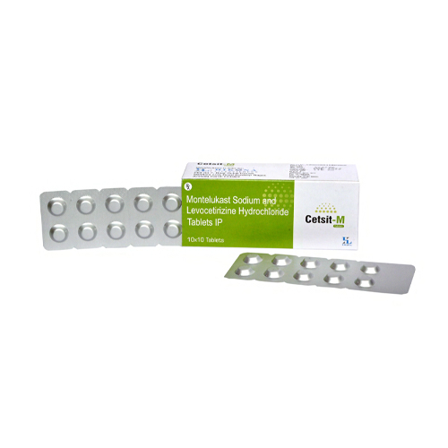 Product Name: Cetsit M, Compositions of Cetsit M are Montelukast Sodium and Levocetirizine Hydrochloride Tablets IP - Hikona Lifesciences