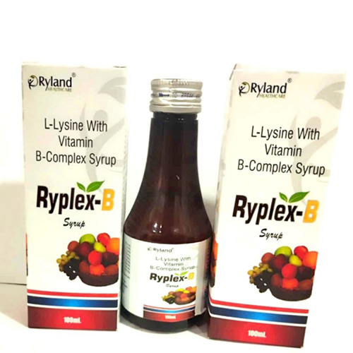 Product Name: Ryplex B, Compositions of L-Lysine With Vitamin B-Complex Syrup are L-Lysine With Vitamin B-Complex Syrup - Ryland Health Care