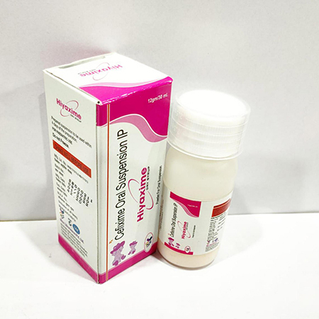 Product Name: Hiyaxime, Compositions of Hiyaxime are Cefixime Oral Suspension IP - Arvoni Lifesciences Private Limited