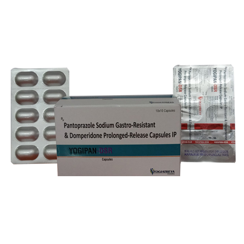 Product Name: YOGIPAN DSR, Compositions of YOGIPAN DSR are Pantoprazole Sodium Gastro-Resistant & Domperidone Prologed-Release Capsules IP - Access Life Science