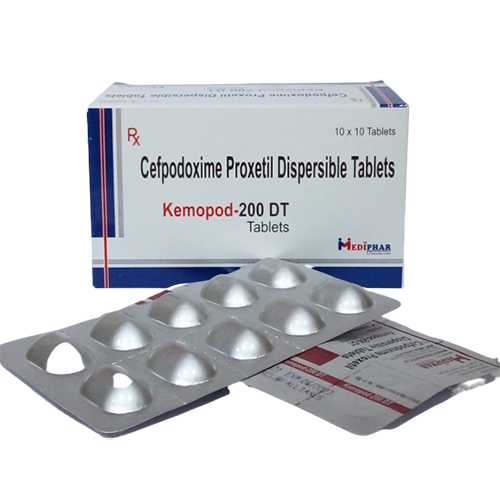 Product Name: kemopod 200 DT, Compositions of Cefpodoxime Proxetil Dispersible Tablets are Cefpodoxime Proxetil Dispersible Tablets - Mediphar Lifesciences Private Limited