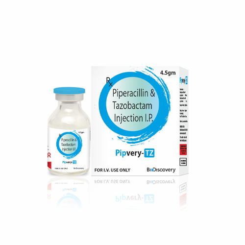 Product Name: Pipvery TZ, Compositions of Pipvery TZ are Piperacillin & Tazobactam Injection I.P - Biodiscovery Lifesciences Private Limited