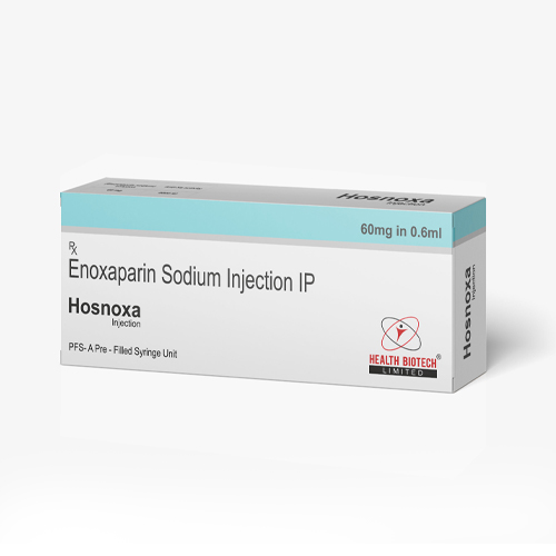 Product Name: HOSNOXA, Compositions of HOSNOXA are Enoxaparin Sodium Injection IP - Health Biotech Limited