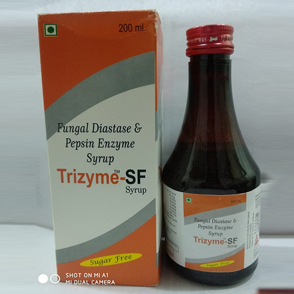 Product Name: Trizyme SF, Compositions of Trizyme SF are Fungal Diastate  & Pepsin Enzyme Syrup - Biovista Lifesciences