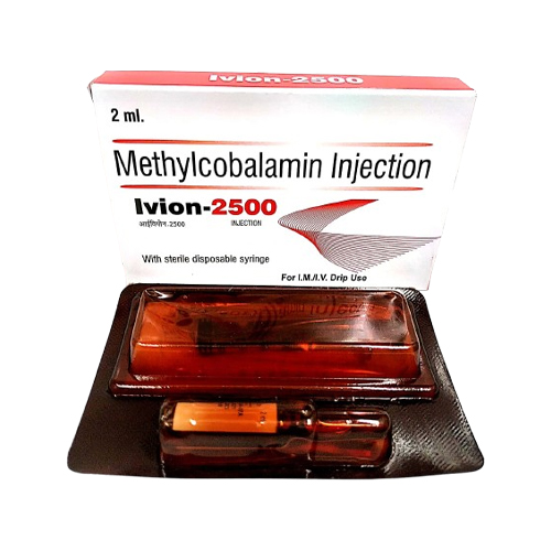 Product Name: IVION 2500, Compositions of IVION 2500 are Methylcobalamin Injection  - Insta Care Lifesciences