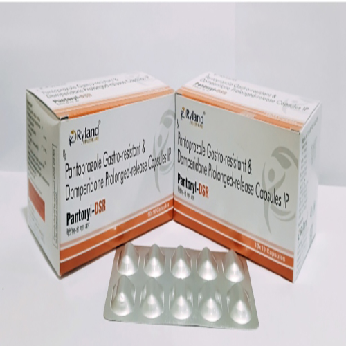 Product Name: Pantoryl DSR, Compositions of Pantoprazole Gastro-Resistant & Domperidone Prolanged-Release Capsules IP  are Pantoprazole Gastro-Resistant & Domperidone Prolanged-Release Capsules IP  - Ryland Health Care