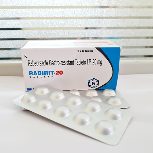 Product Name: Rabirit 20, Compositions of Rabirit 20 are Rabeprazole Gastro-resistent Tablets IP 20mg - Kriti Lifesciences