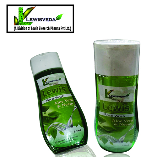 Product Name: Lewis Facewash, Compositions of Aloe Vera & Neem are Aloe Vera & Neem - Lewis Bioserch Pharma Pvt. Ltd