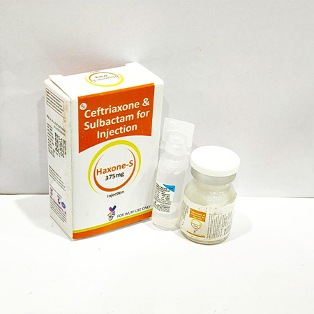 Product Name: Haxone S, Compositions of Ceftriaxone & Sulbactam for Injection are Ceftriaxone & Sulbactam for Injection - Arvoni Lifesciences Private Limited