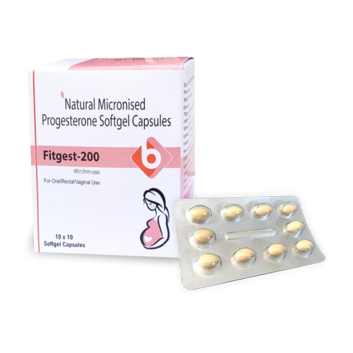 Product Name: FITGEST 200, Compositions of are Natural Micronised Progesterone Softgel Capsules - Biopolis Lifesciences Private Limited