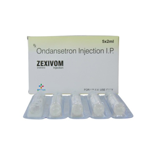 Product Name: ZEXIVOM, Compositions of ZEXIVOM are Ondansetron Injection I.P - Zemax Pharma