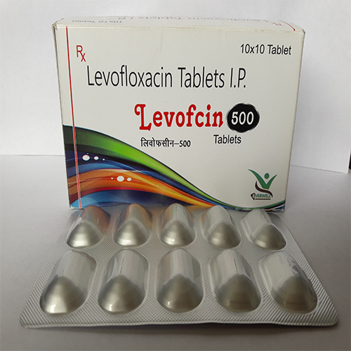 Product Name: Levofcin  500 , Compositions of Levofcin  500  are Levofloxacin Tablets I.P - Everwell Pharma Private Limited