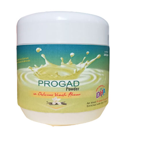 Product Name: PROGAD VANILA FLAVOUR, Compositions of are PROTEIN POWDER DHA - Gadin Pharmaceuticals Pvt. Ltd