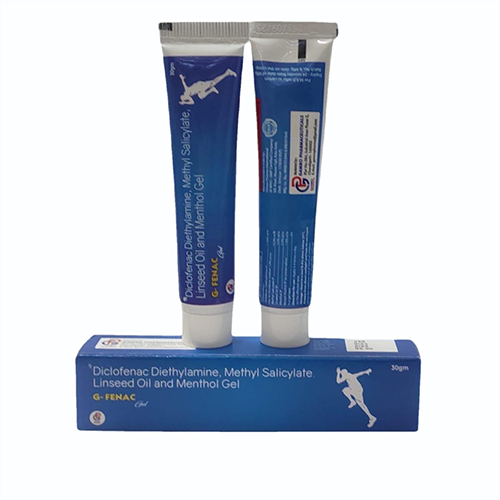 Product Name: G FENAC, Compositions of are Diclofenac Diethylamine, Methyl Salicylate Linseed Oil and Menthol Gel - Gamro Pharmaceuticals