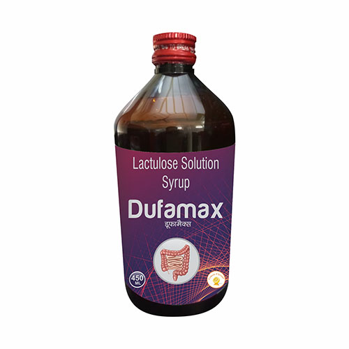 Product Name: Dufamax, Compositions of Dufamax are Lactulose Solution Syrup - Biofrank Pharmaceuticals India Private Limited