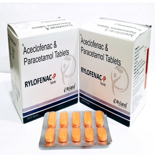 Product Name: Raylofenac  P, Compositions of Aceclofenac & Paracetamol Tablets  are Aceclofenac & Paracetamol Tablets  - Ryland Health Care