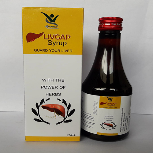 Product Name: LIVGAP Syrup , Compositions of LIVGAP Syrup  are Eclipta alba, Foeniculum vulgare, Terminalia chebula, Emblica officinale, Andrographis paniculata, Picrorhiza kurroa, Solanum nigrum, Terminalia bellirica - Orange Biotech Private Limited