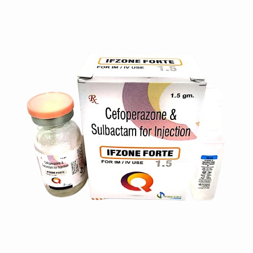 Product Name: IFZONE FORTE, Compositions of IFZONE FORTE are Cefoperazone & Sulbactam for injection - Insta Care Lifesciences