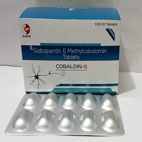 Product Name: COBALDIN G, Compositions of COBALDIN G are METHYLCOBALAMIN IP 500 MCG + GABAPENTIN IP 300 MG - Gadin Pharmaceuticals Pvt. Ltd