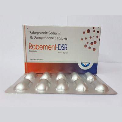 Product Name: RABEMENT DSR, Compositions of RABEMENT DSR are Rabeprazole Sodium And Domperidone Sustained Release Capsules. - Cubic Lifesciences Private Limited