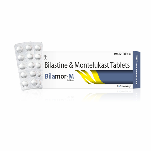 Product Name: Bilamor M, Compositions of Bilamor M are Bilastine & Montelukast Tablets - Biodiscovery Lifesciences Private Limited